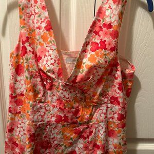 A 103 GARNET HILL Pink Floral Sleeveless Dress size 6